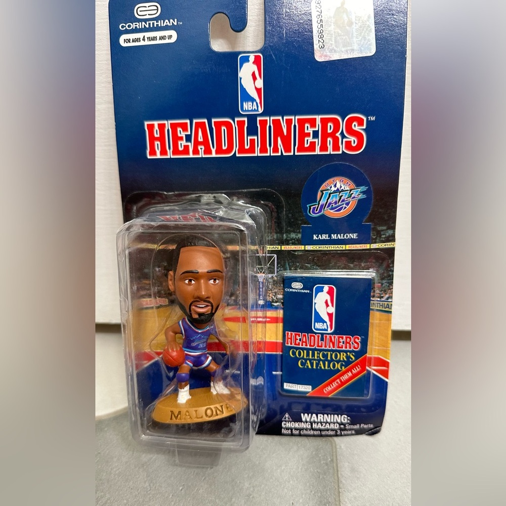 SEALED 1996 Corinthian NBA Headliners - Karl Malone - Utah Jazz Figure